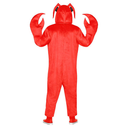 Adult Lobster Jumpsuit Costume RED