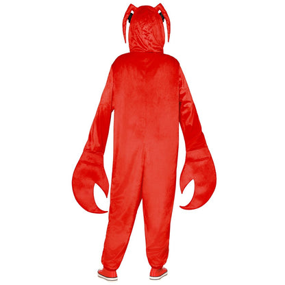 Adult Lobster Jumpsuit Costume RED