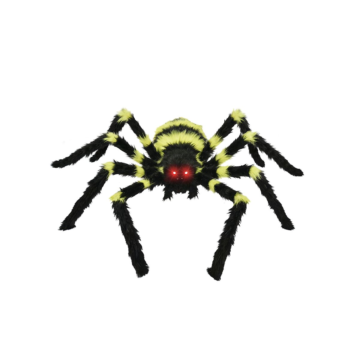 21 Inch LED Green Jumping Spider Animatronic BLACK AND GREEN