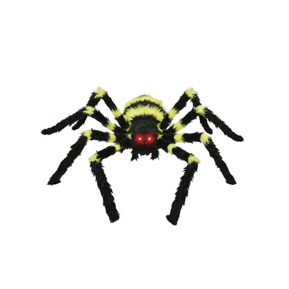 21 Inch LED Green Jumping Spider Animatronic BLACK AND GREEN