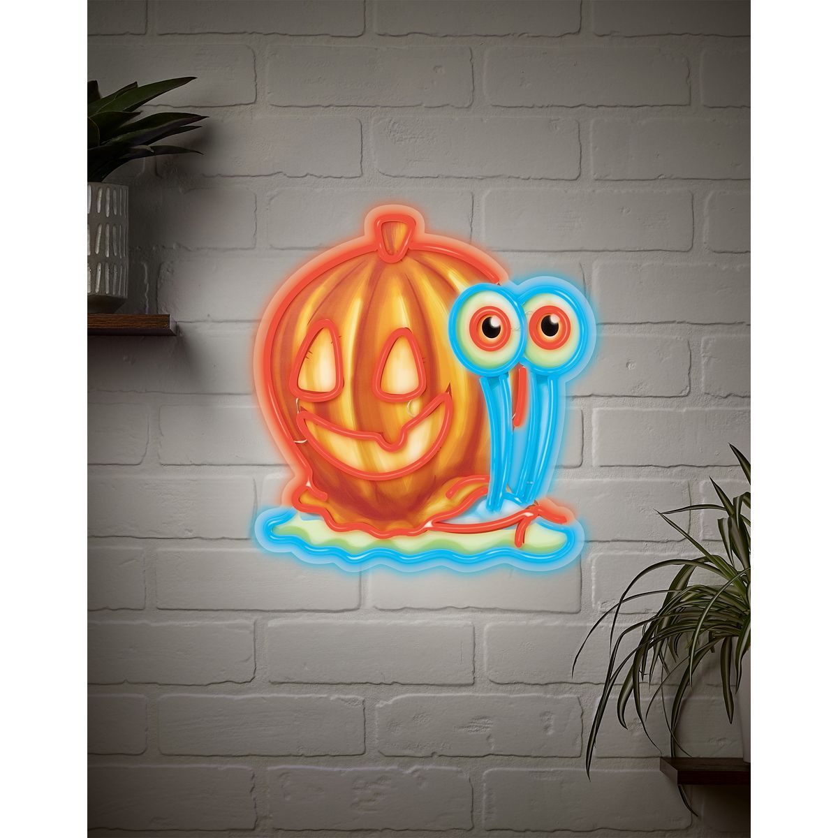 Pumpkin Gary Neon LED Light-Up Sign - SpongeBob SquarePants ORANGE