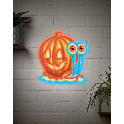Pumpkin Gary Neon LED Light-Up Sign - SpongeBob SquarePants ORANGE