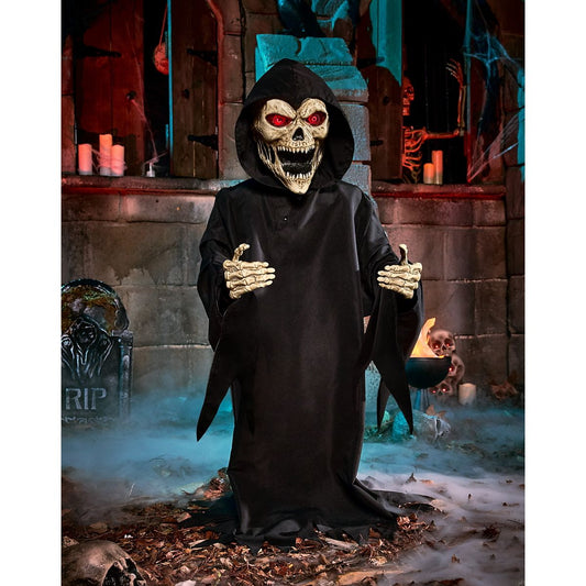 3 Ft 3 In Screaming Reaper Animatronic MULTI-COLOR