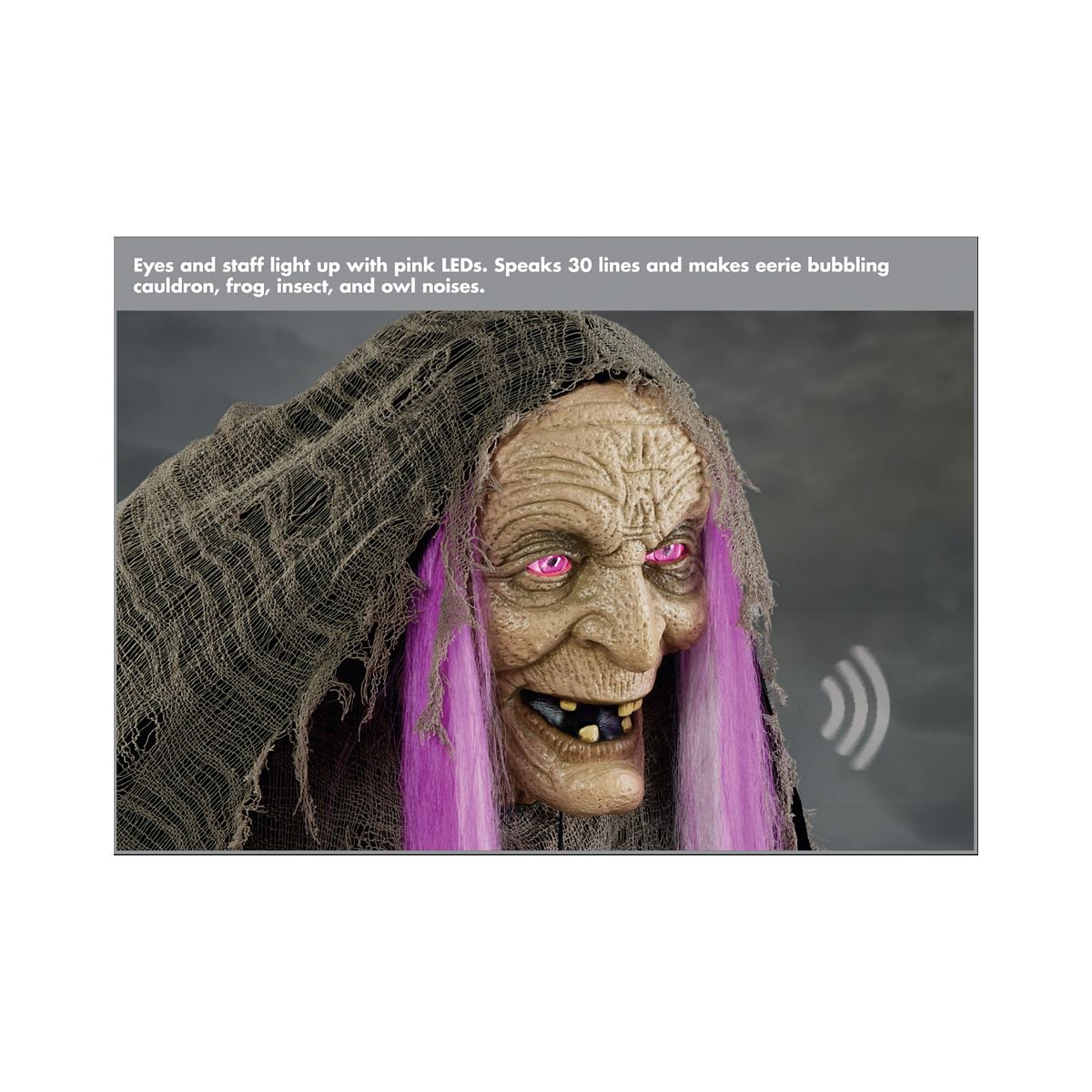 5 Ft 9 In Willow Witch Animatronic MULTI-COLOR