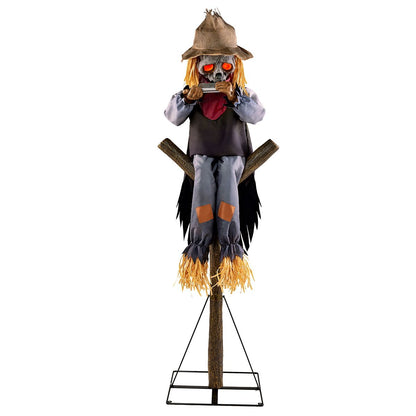 5 Ft 8 In Harmonica Hank Animatronic MULTI-COLOR