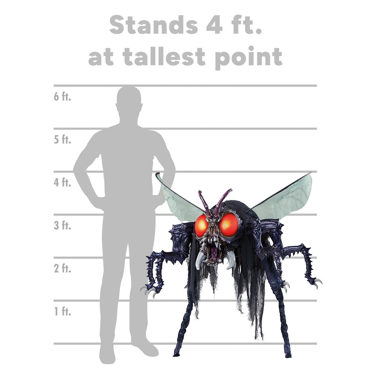 4 Ft Buzz Animatronic MULTI-COLOR