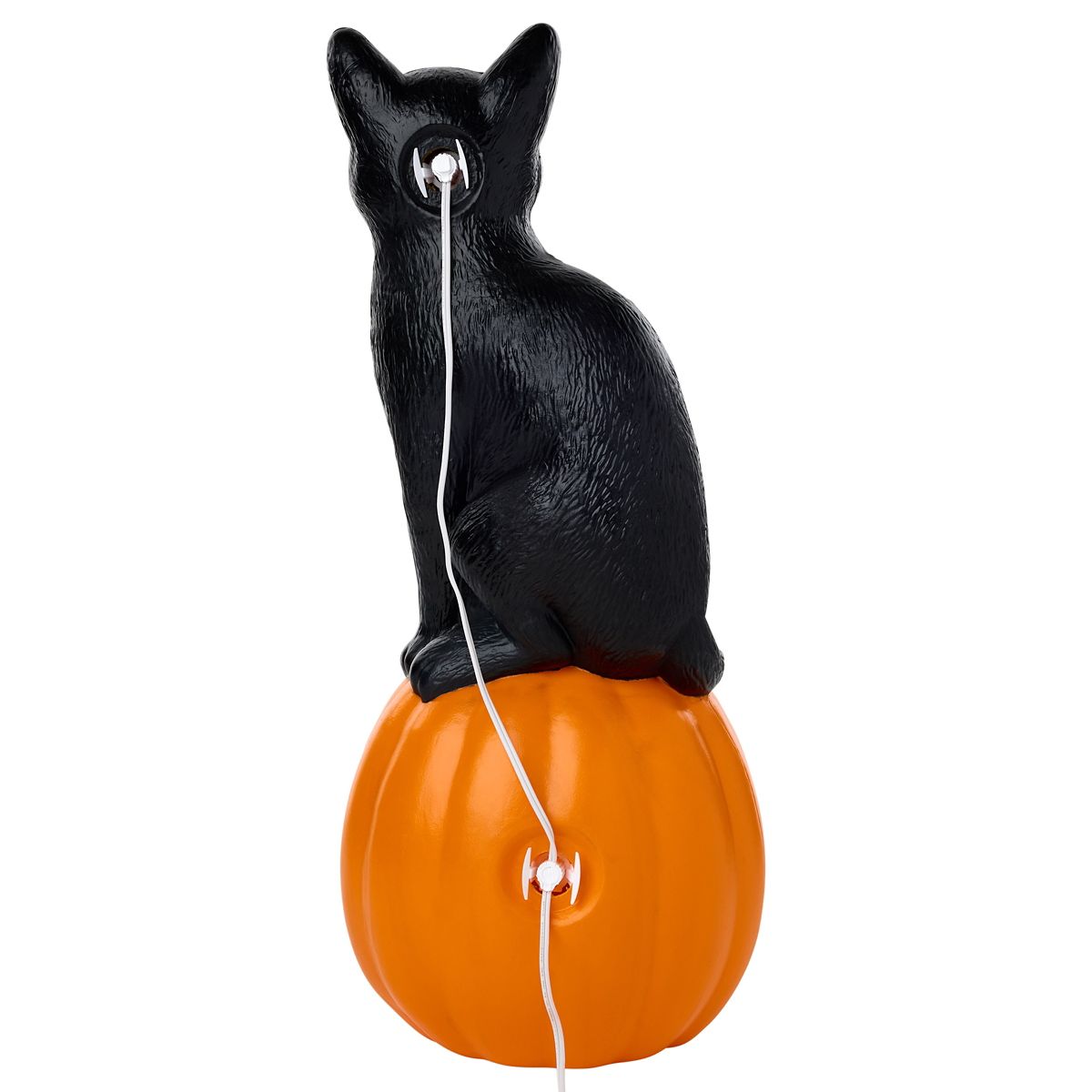 10.6" Light-Up Blow Mold Pumpkin Cat MULTI-COLOR