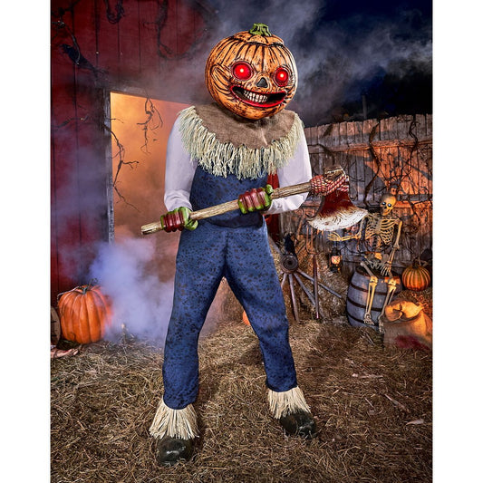 7 Ft 1 In Pumpkin Punisher Animatronic MULTI-COLOR