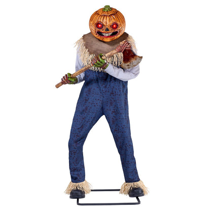 7 Ft 1 In Pumpkin Punisher Animatronic MULTI-COLOR