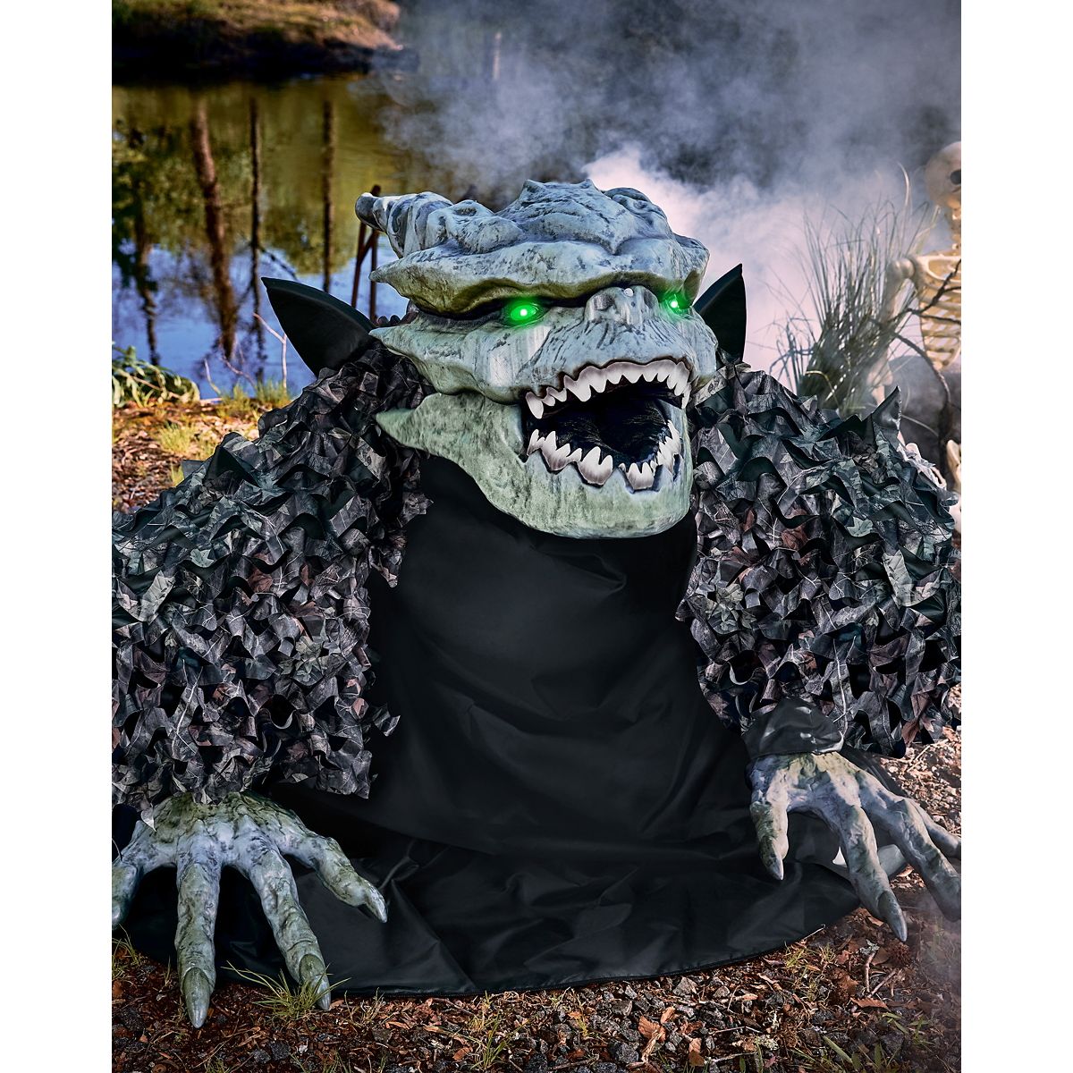 3 Ft Bog Monster Animatronic MULTI-COLOR