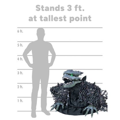 3 Ft Bog Monster Animatronic MULTI-COLOR