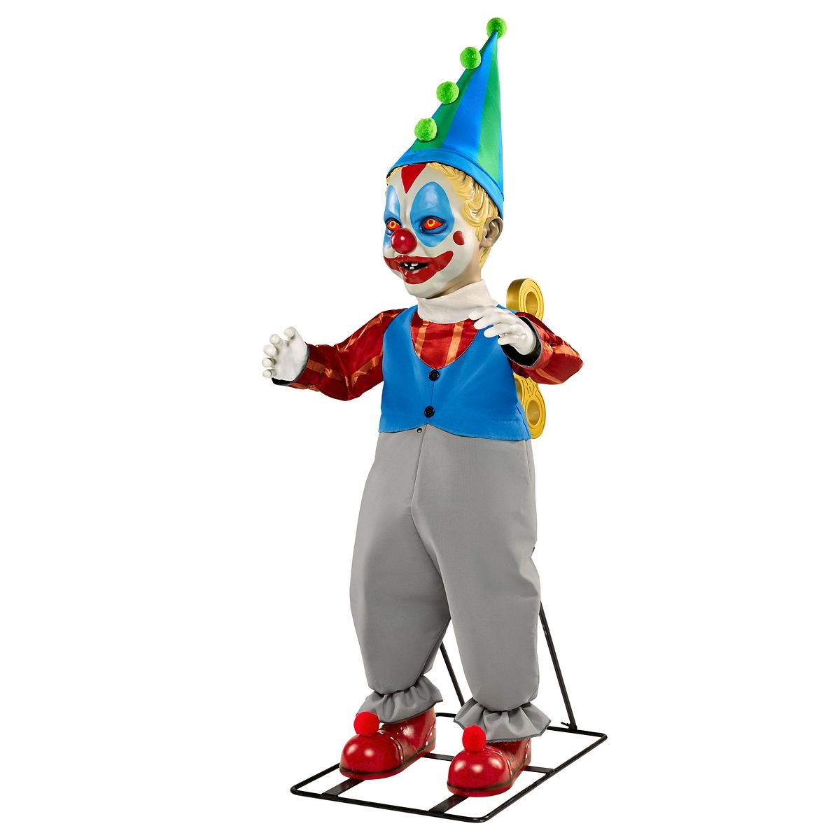 4 Ft 10 In Wind-Up Wally Animatronic MULTI-COLOR