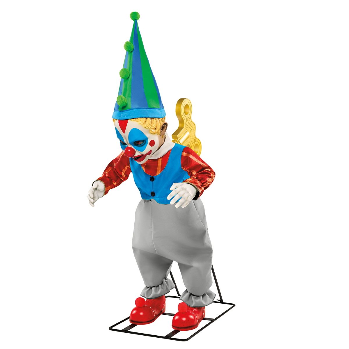 4 Ft 10 In Wind-Up Wally Animatronic MULTI-COLOR