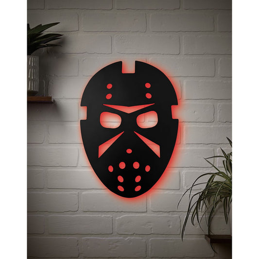 Jason Mask LED Light-Up Sign - Jason Universe MULTI-COLOR