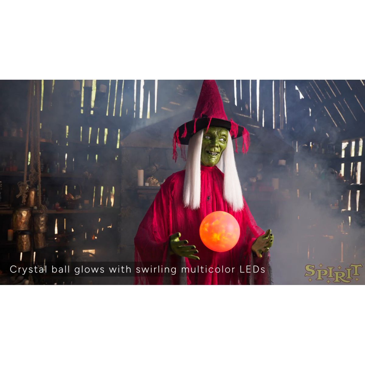 6 Ft 11 In Lady Misfortune Animatronic MULTI-COLOR