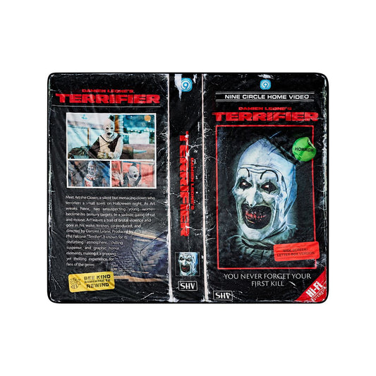 Art the Clown Video Tape Fleece Blanket - Terrifier MULTI-COLOR