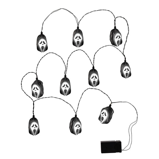 Ghost Face String Lights BLACK / MULTI