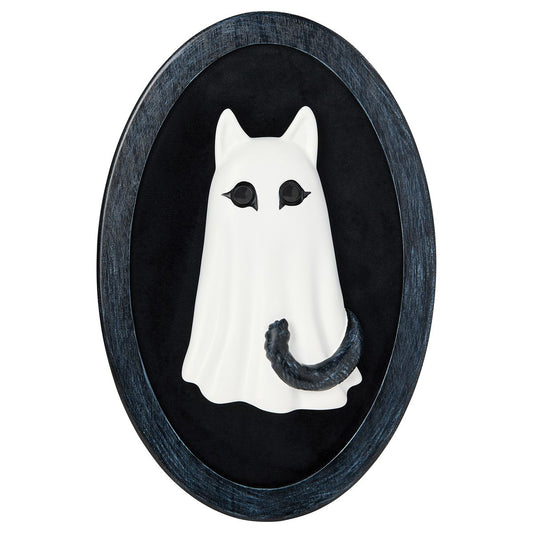 Ghost Kitty Cameo Sign MULTI-COLOR