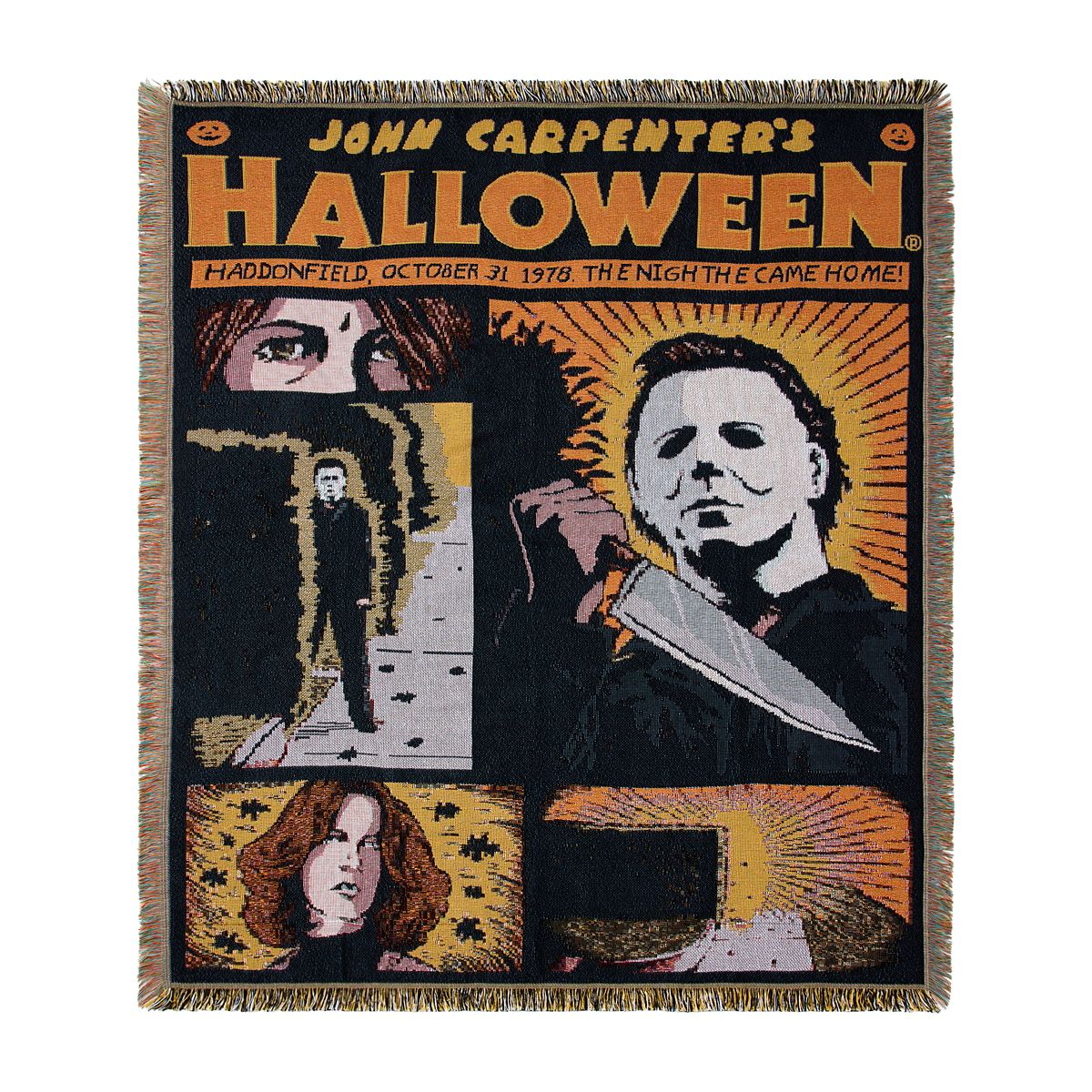 Halloween Comic Jacquard Blanket MULTI-COLOR