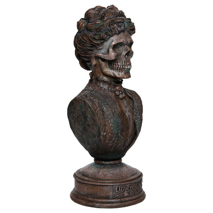 Lizzie Andrew Borden Bust Statue COPPER
