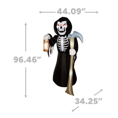 8 Ft Light-Up Reaper Inflatable Decoration MULTI-COLOR