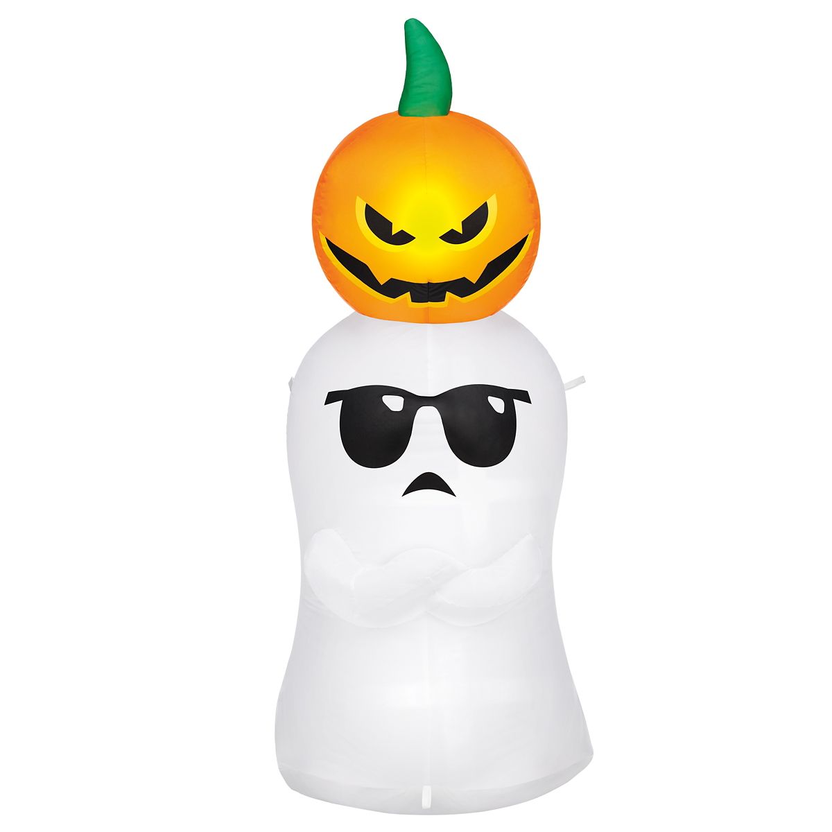 4 Ft Ghost and Pumpkin Inflatable Decoration MULTI-COLOR