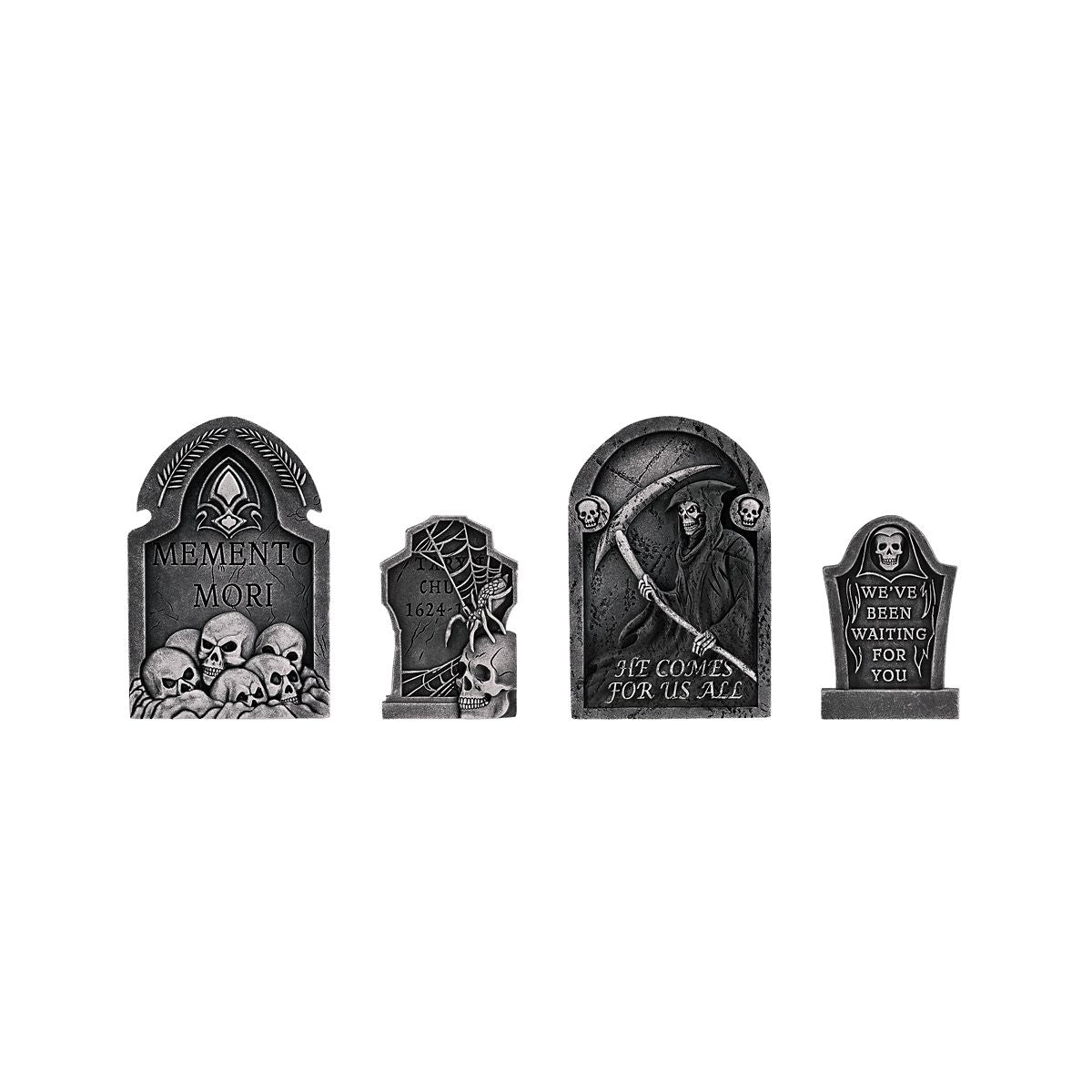 Skull Tombstones - 4 Pack