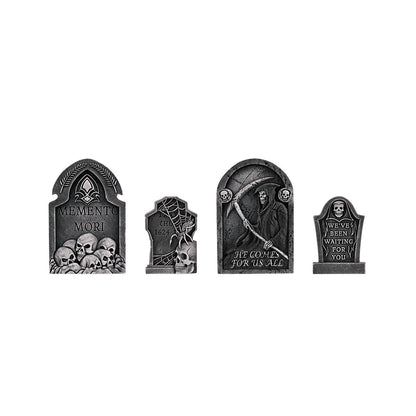 Skull Tombstones - 4 Pack