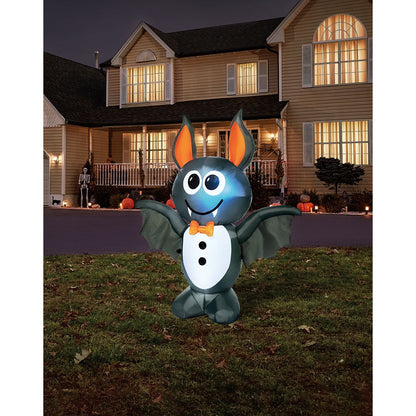 4 Ft Light-Up Vampire Bat Inflatable Decoration MULTI-COLOR