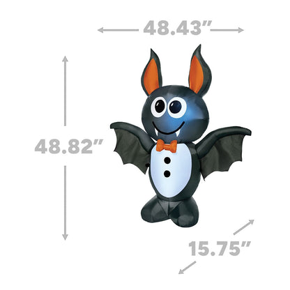 4 Ft Light-Up Vampire Bat Inflatable Decoration MULTI-COLOR