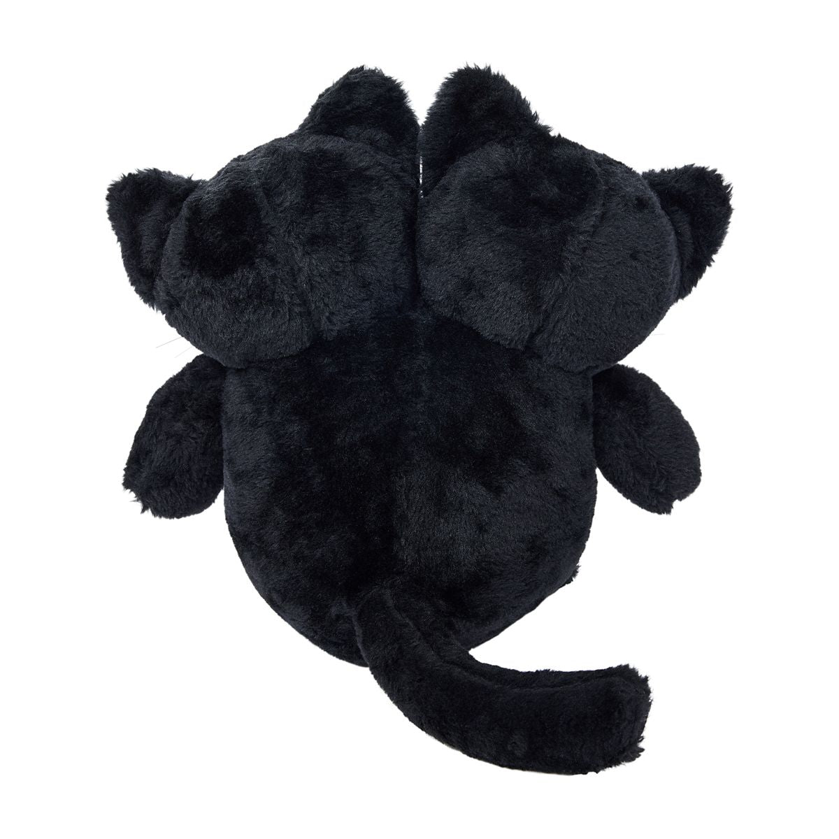 2 Headed Cat Plush Toy BLACK AND PURPLE