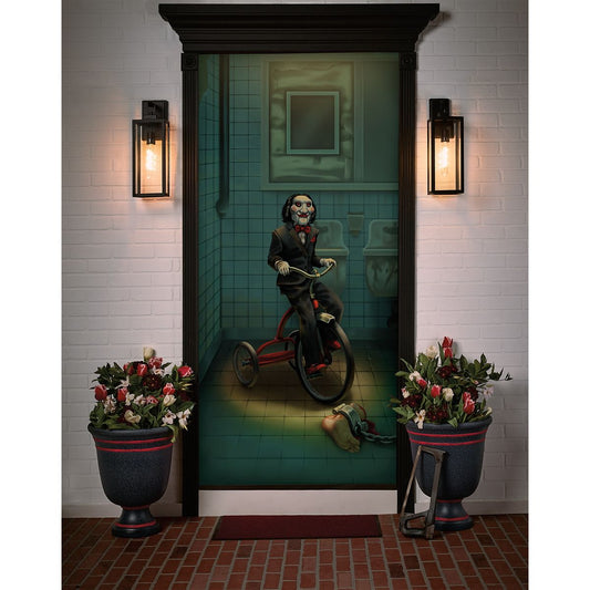 Billy the Puppet Door Cover - Saw MULTI-COLOR