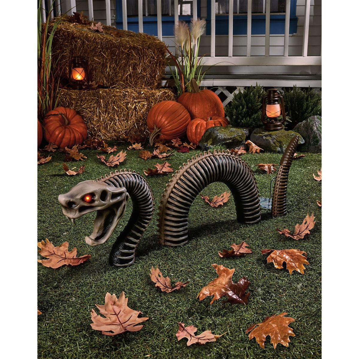 Light-Up Zombie Snake Ground Breaking Prop