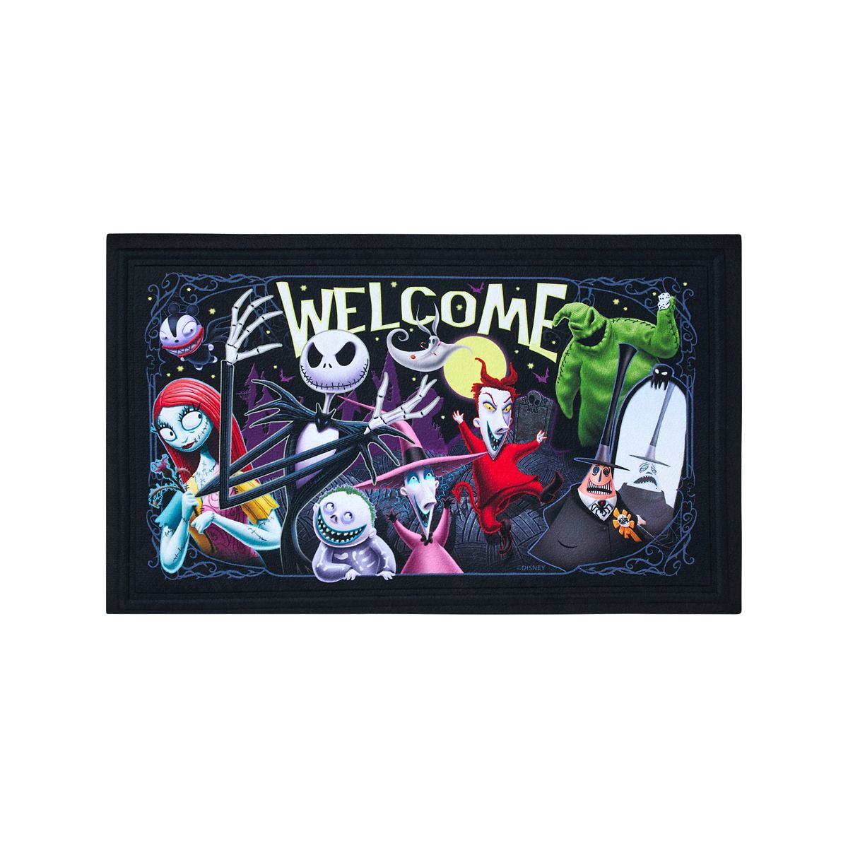 Welcome to Halloween Town Doormat - The Nightmare Before Christmas MULTI-COLOR