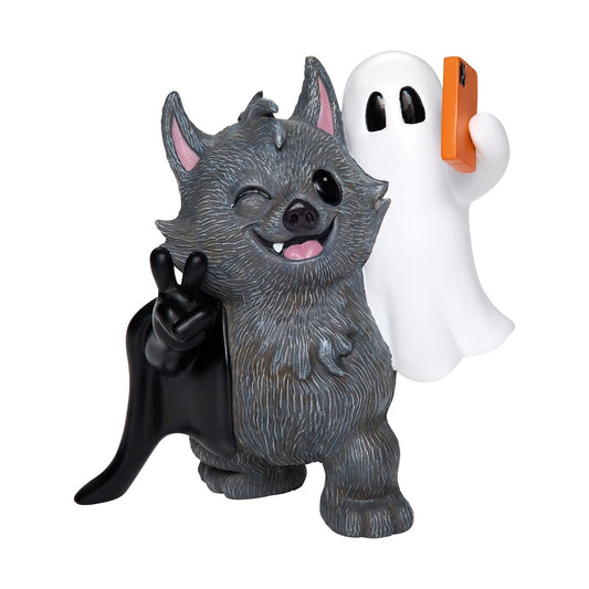 Ghost Bat Selfie Statue MULTI-COLOR