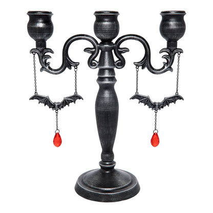 Bat Charm Candle Holder BLACK / MULTI