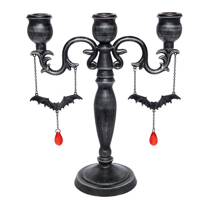 Bat Charm Candle Holder BLACK / MULTI