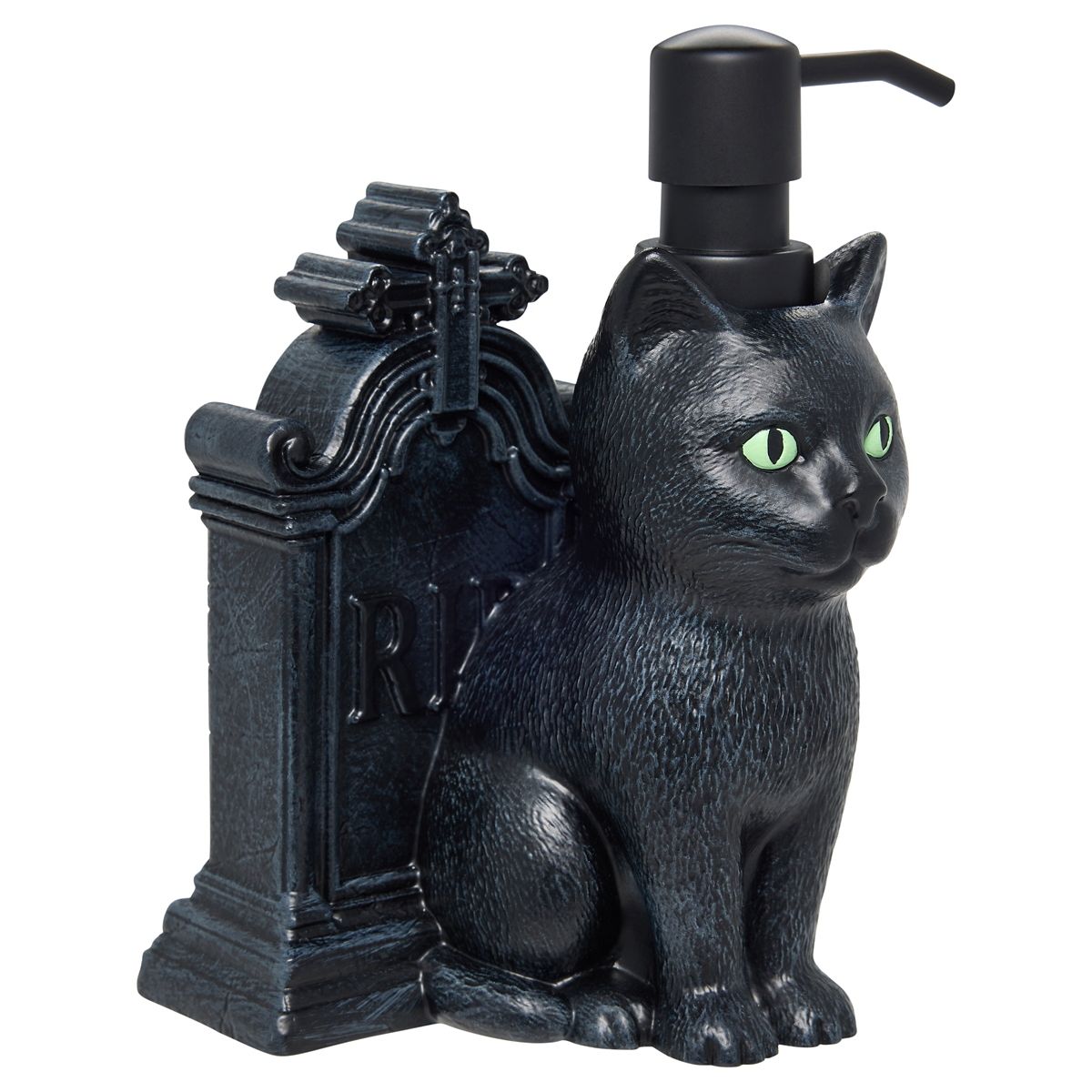 Cat Tombstone Soap Dispenser BLACK