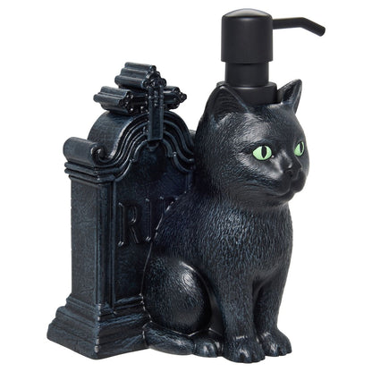 Cat Tombstone Soap Dispenser BLACK