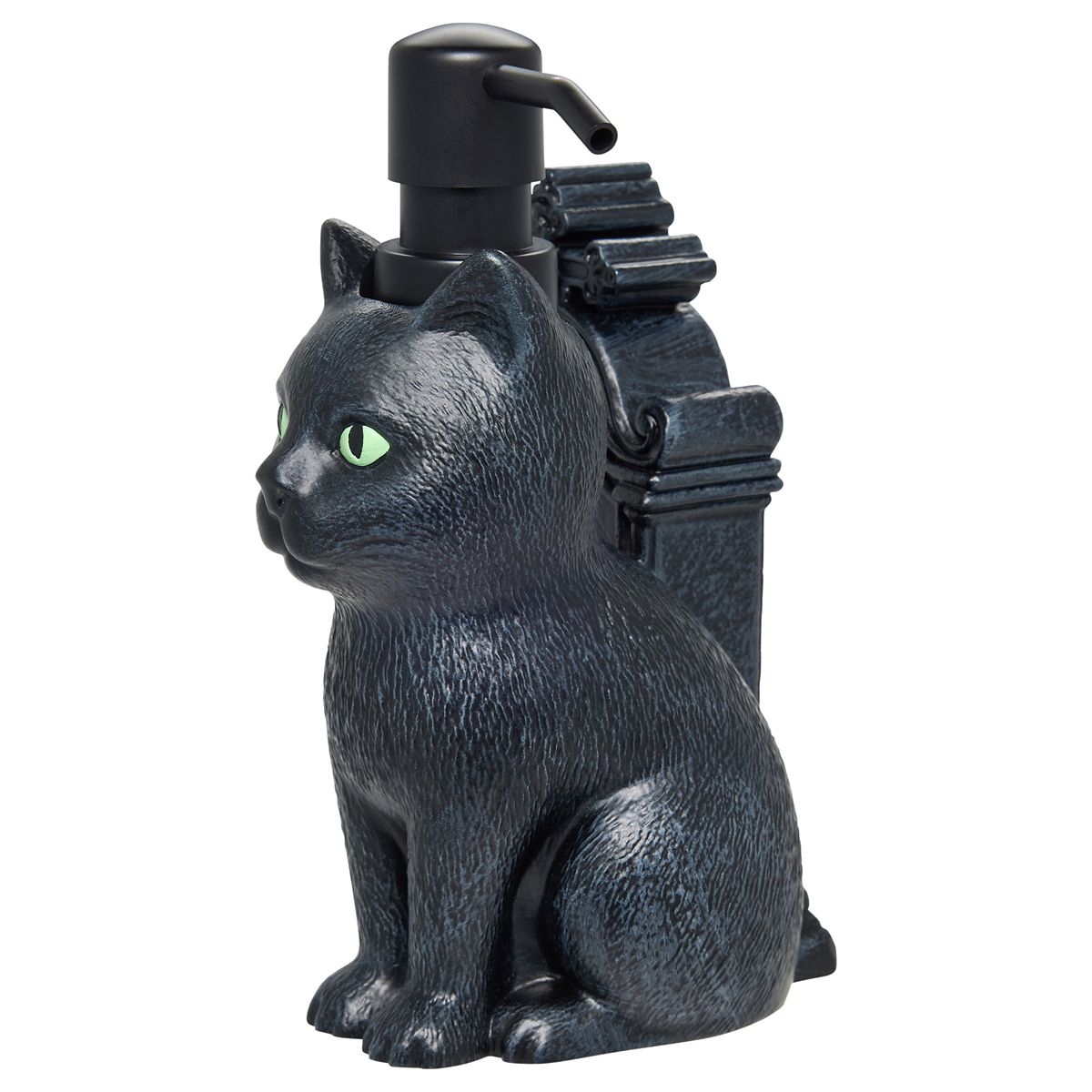 Cat Tombstone Soap Dispenser BLACK