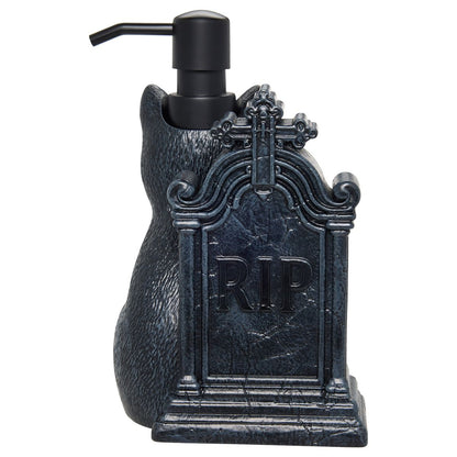 Cat Tombstone Soap Dispenser BLACK