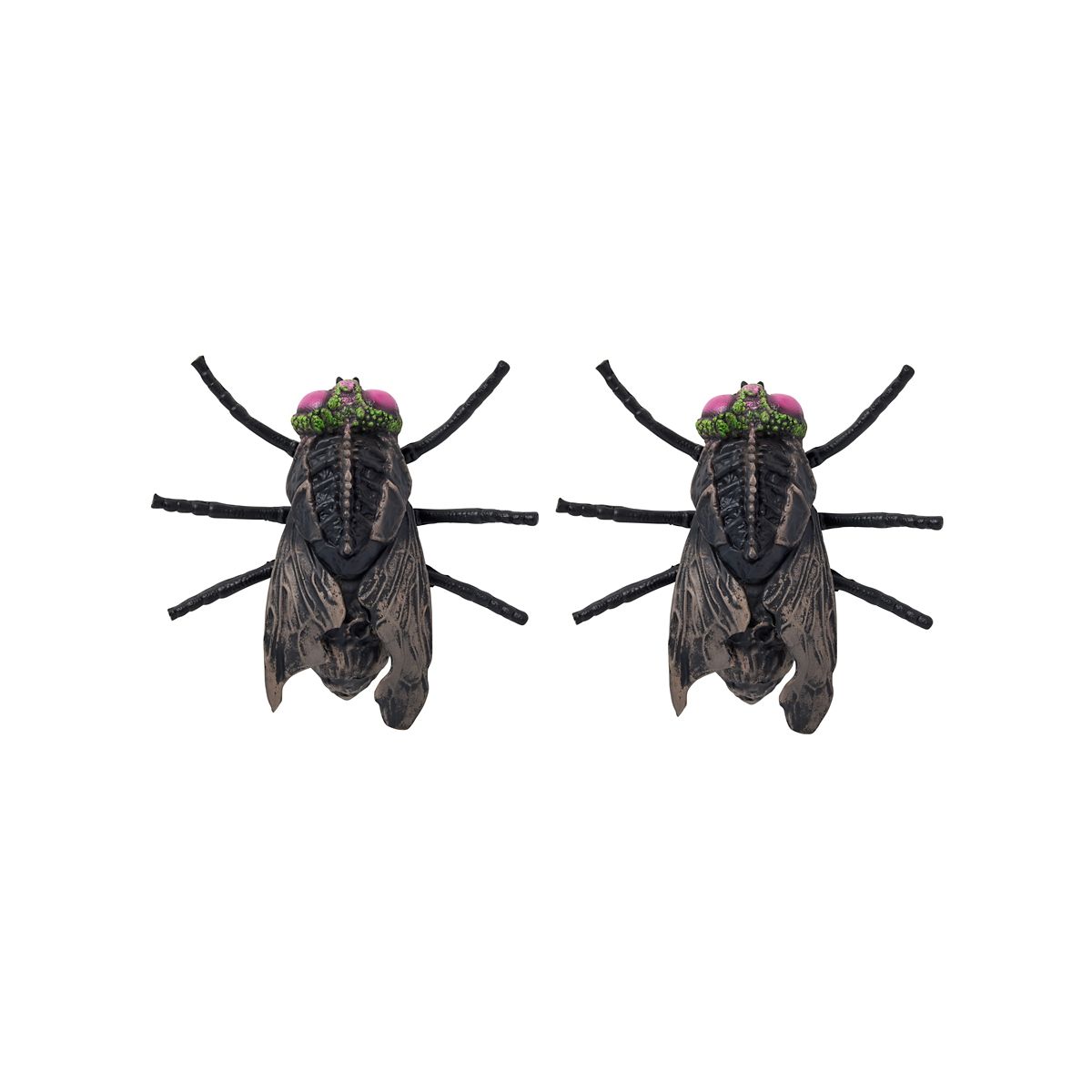 Zombie Fly Static Props - 2 Pack BLACK