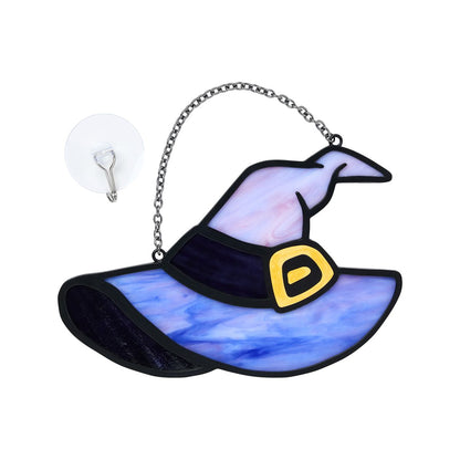 Witch Suncatcher BLACK AND PURPLE