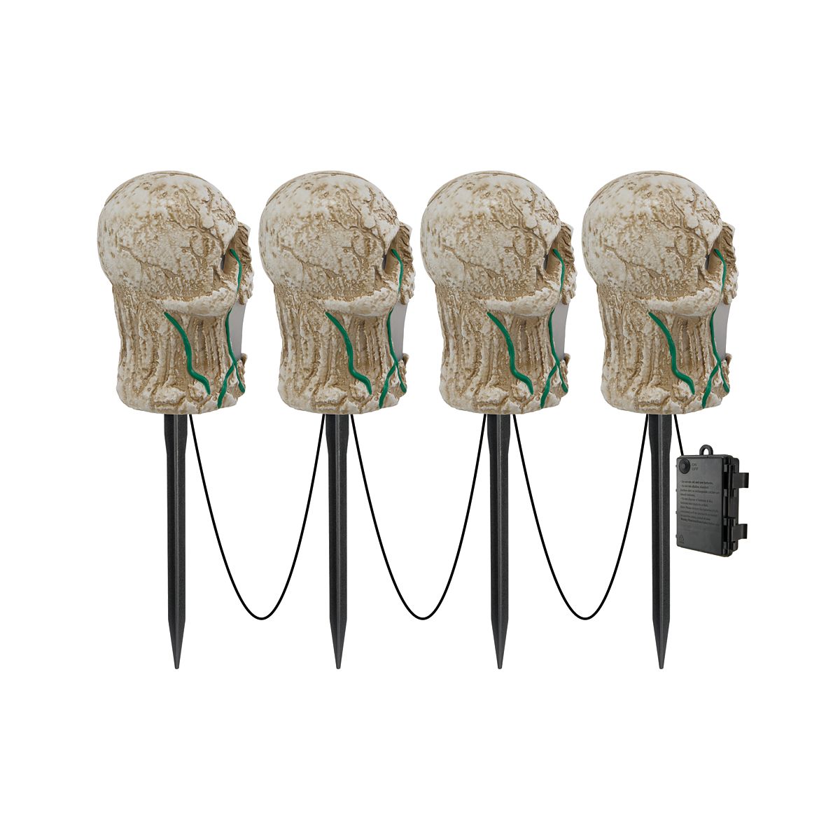 LED Skull Pathway Lights MULTI-COLOR