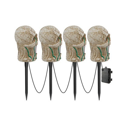 LED Skull Pathway Lights MULTI-COLOR