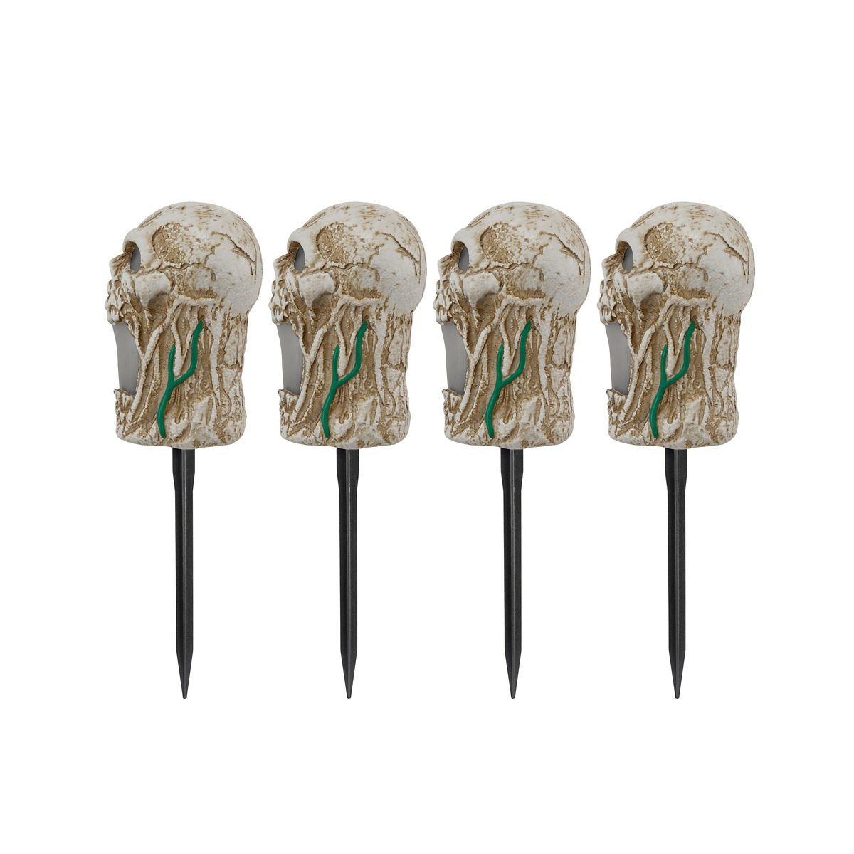 LED Skull Pathway Lights MULTI-COLOR