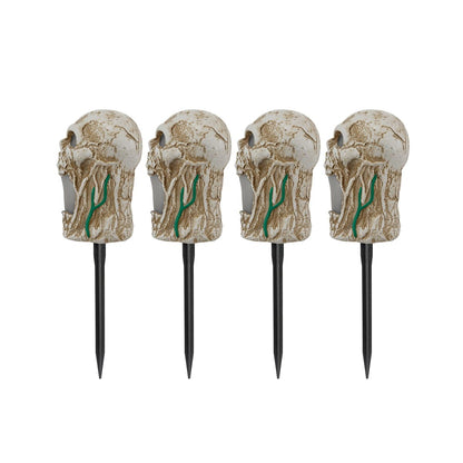 LED Skull Pathway Lights MULTI-COLOR