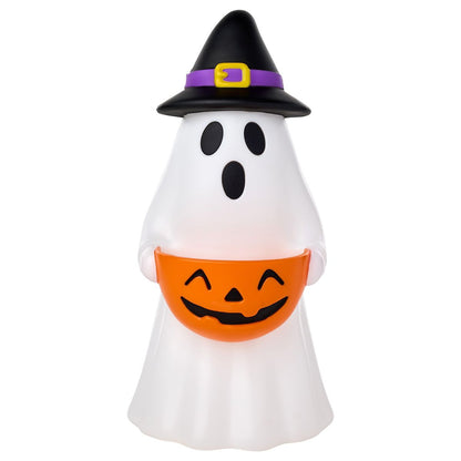 1 Ft. Light-Up Blow Mold Witch Ghost BLACK