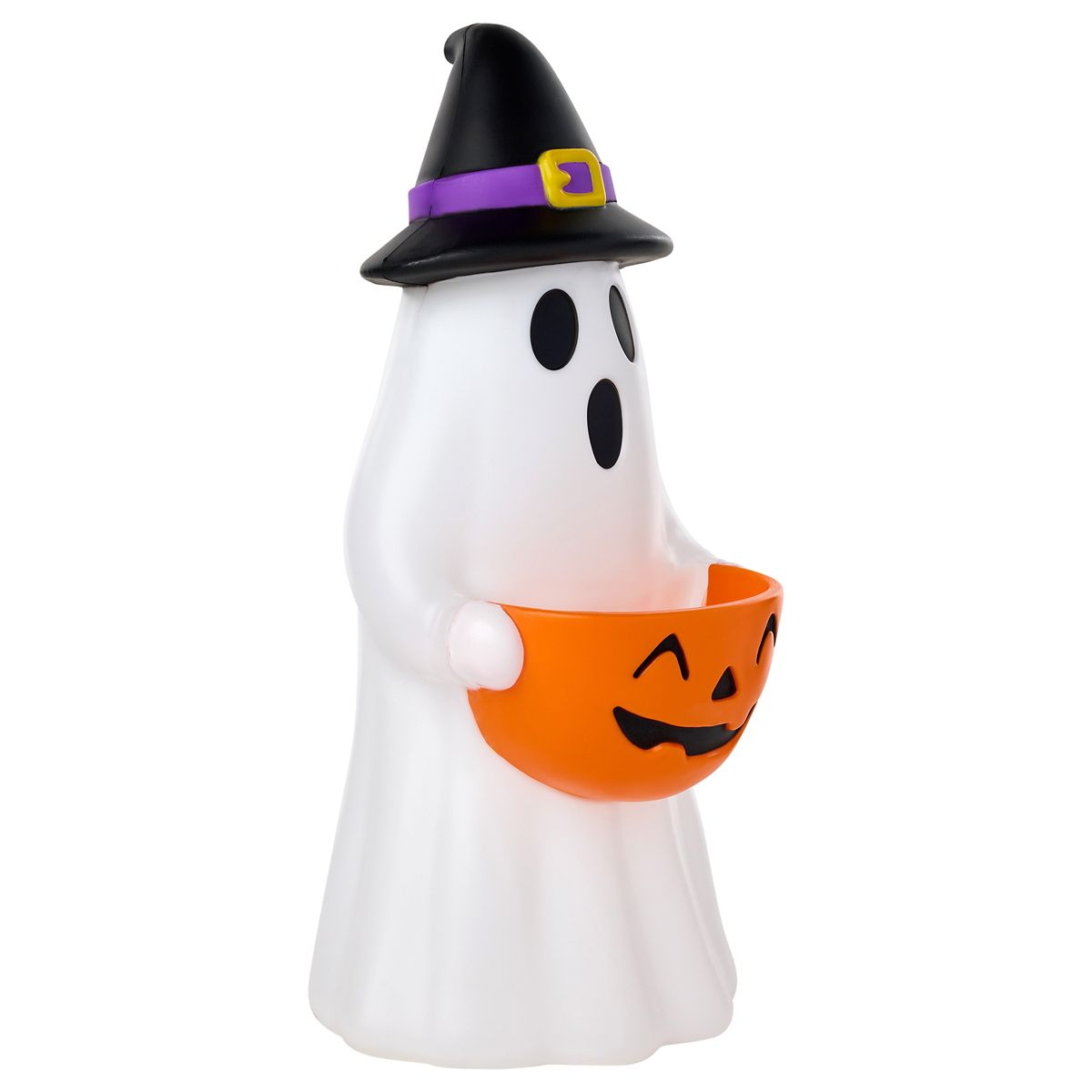 1 Ft. Light-Up Blow Mold Witch Ghost BLACK