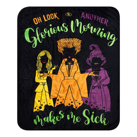 Hocus Pocus Reversible Fleece Blanket BLACK / MULTI